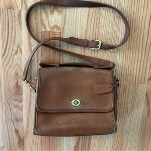 Coach Brown Crossbody Bag with Adjustable Strap